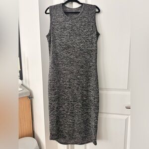 Sleeveless Gray Knit Dress